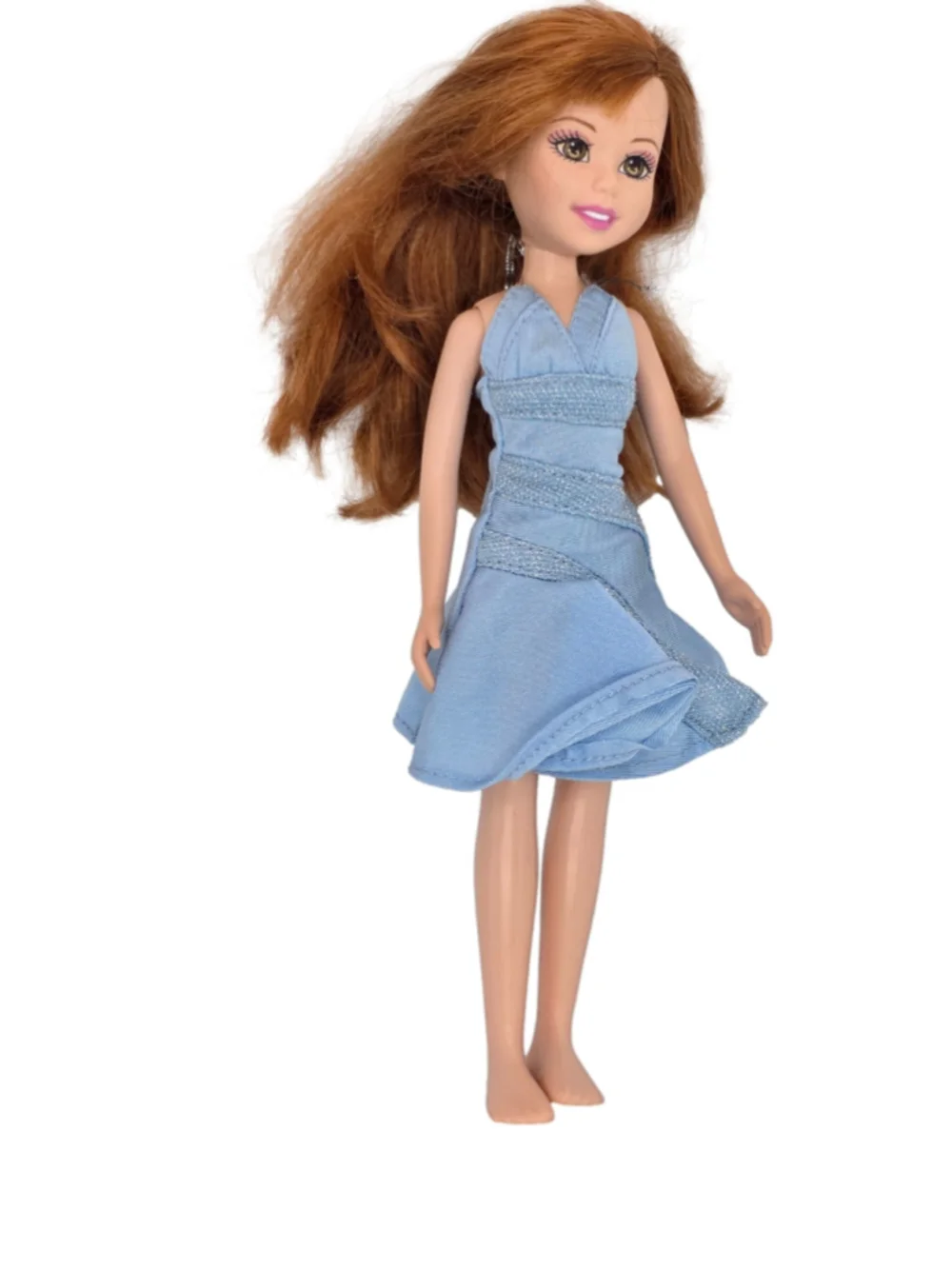 2004 Mattel Wee 3 Friends Lila Doll Red Hair Blue Dress Doll Only